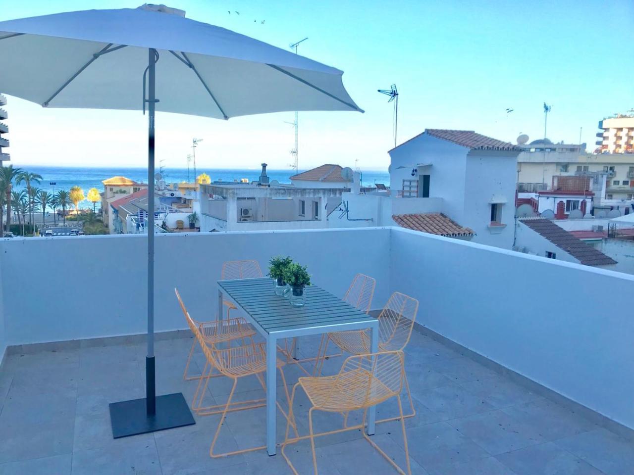 Апартаменты Lujoso Duplex En La Playa Con Vistas Al Mar Торремолинос Экстерьер фото